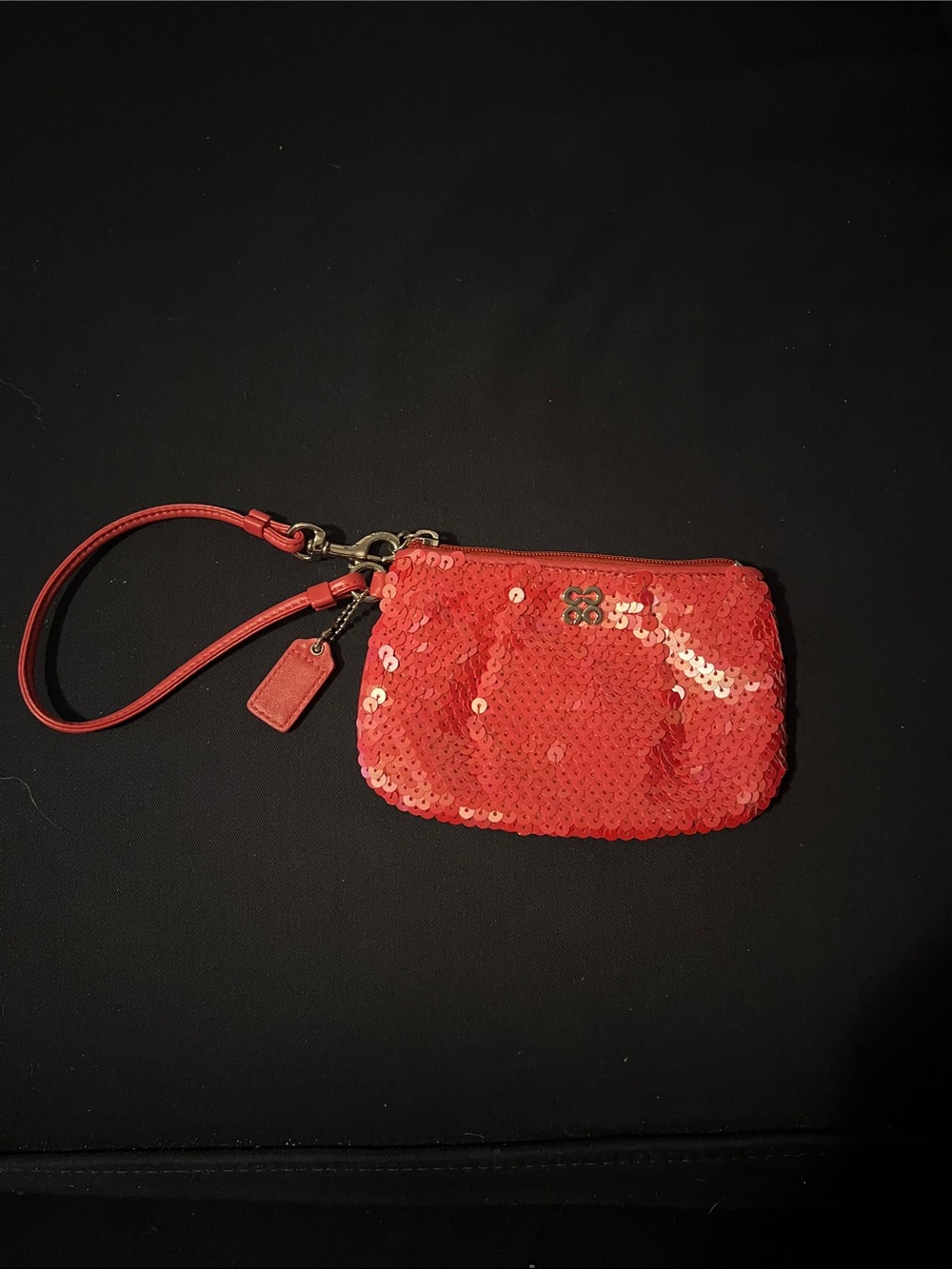 Coral Wristlet Pouch - Coach